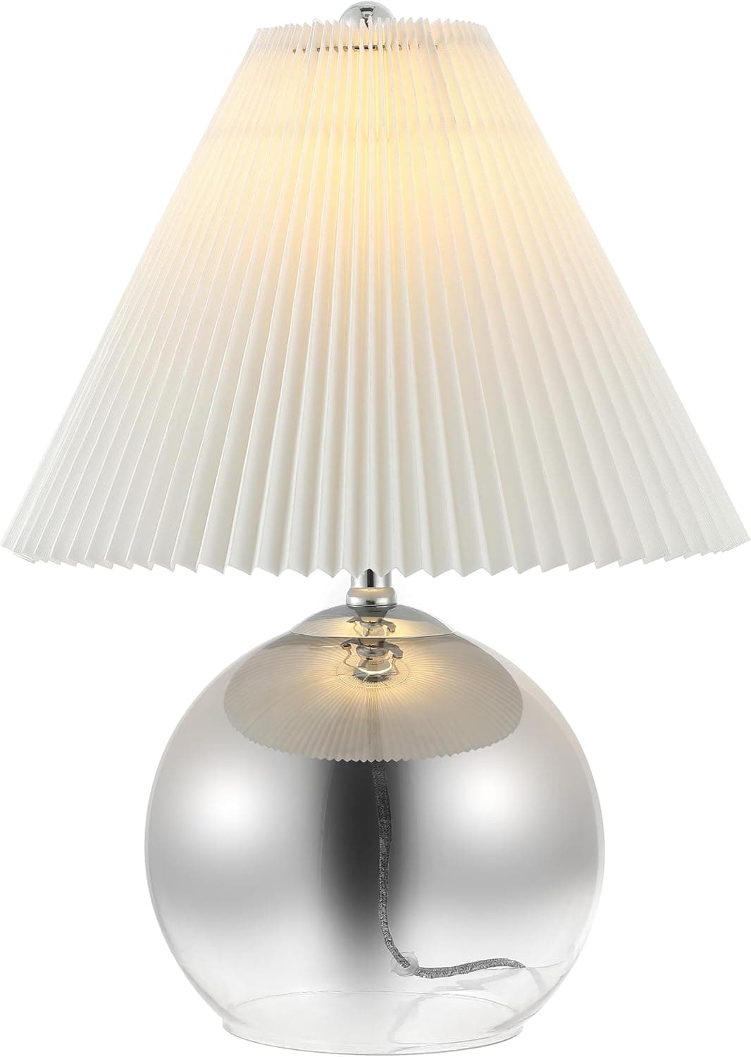 Smoke Gradient/Chrome Glass Table Lamp