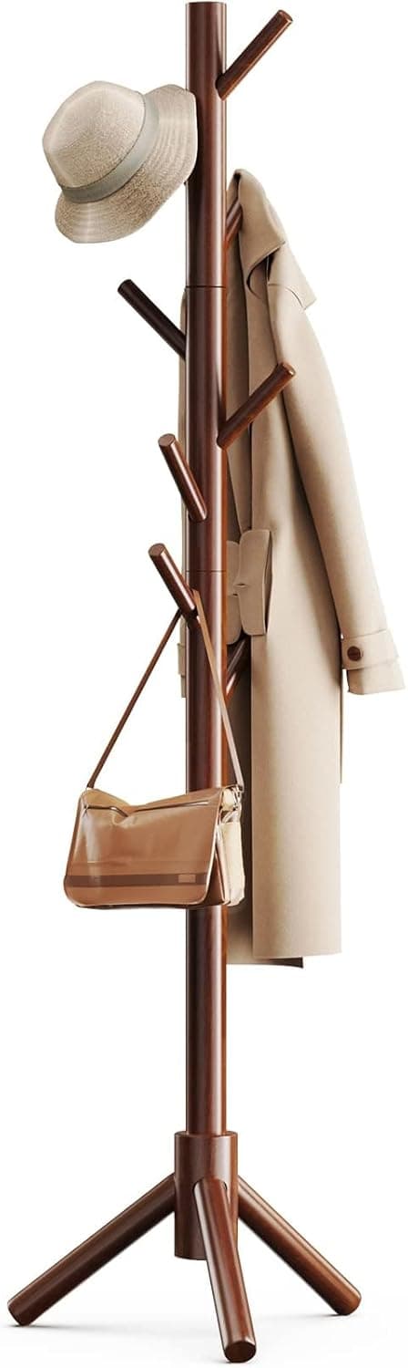 Wooden Coat Rack Freestanding